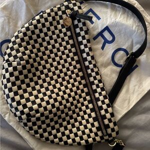 Clare V.  Black and White Checkered Women's Bag